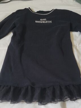 Girl Rockmantic Black Ruffle  Dress